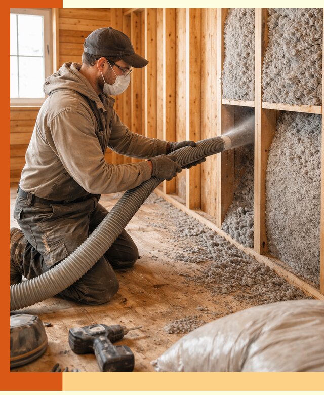 Утепление дачного дома эковатой в Арзамасе — быстро и надёжно