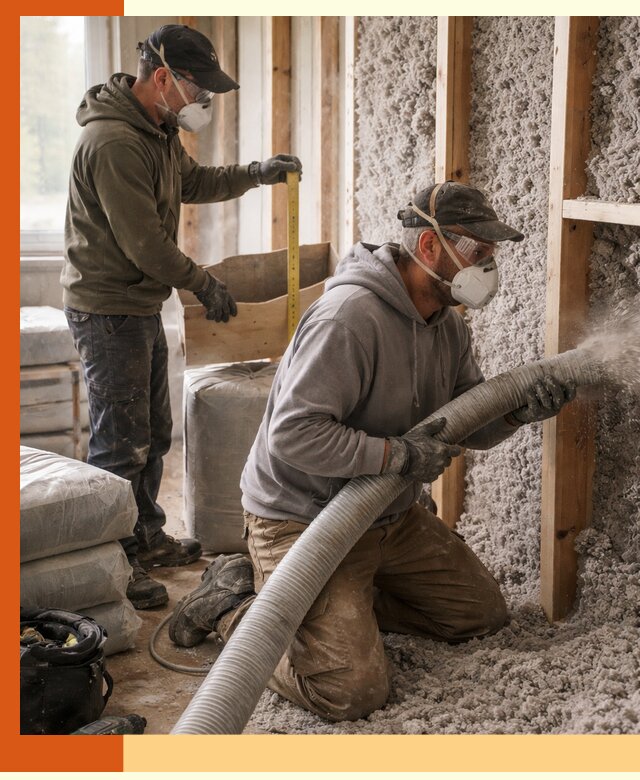 Утепление таунхауса эковатой в Арзамасе для максимально теплых стен