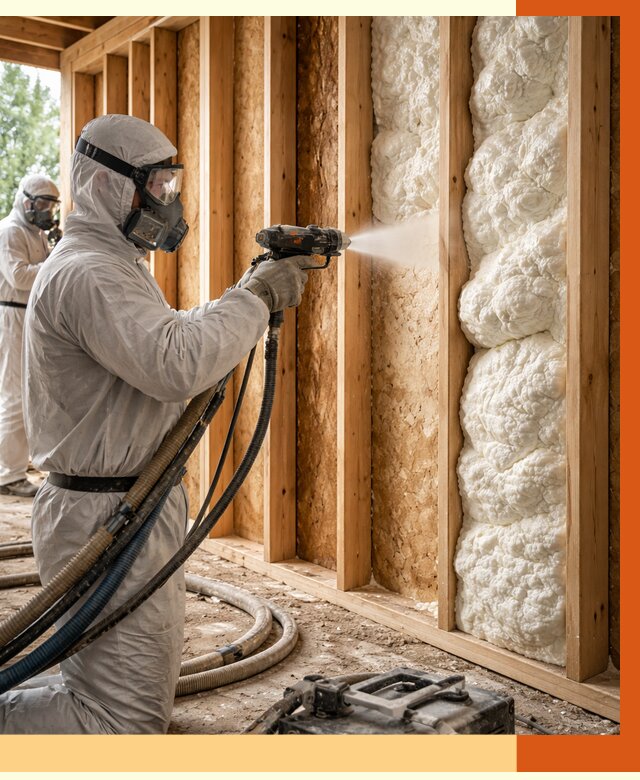 Утепление каркасного дома ППУ в Арзамасе от 3041 руб./м2 — работа под ключ | ТепломастерРзм