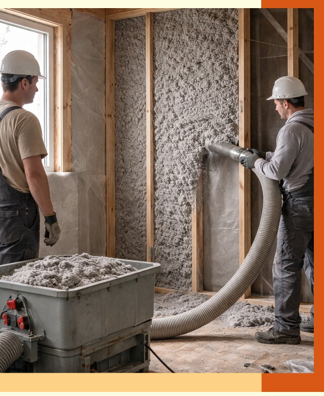 Утепление каркасного дома эковатой в Арзамасе от 1955 руб. | ТепломастерРзм