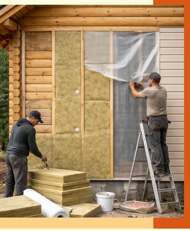 Утепление дома из бруса в Арзамасе от 4073 руб./м2 — работы под ключ | ТепломастерРзм