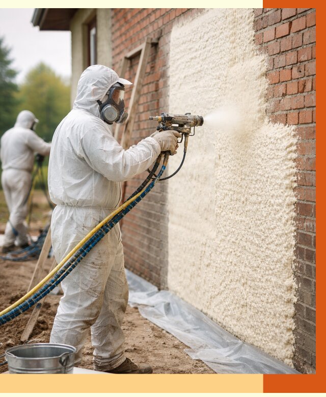 Утепление кирпичного дома ППУ в Арзамасе под ключ от 7060 руб. | ТепломастерРзм