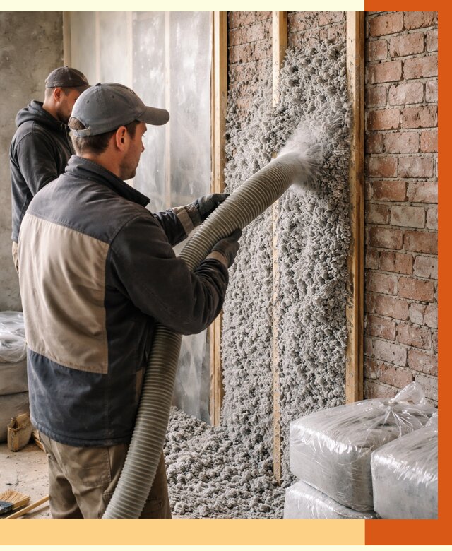 Утепление кирпичного дома эковатой в Арзамасе от 2552 руб./м² | ТепломастерРзм