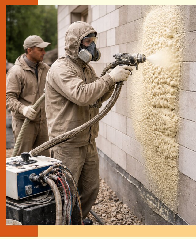 Утепление дома из газобетона ППУ в Арзамасе — надежная теплоизоляция