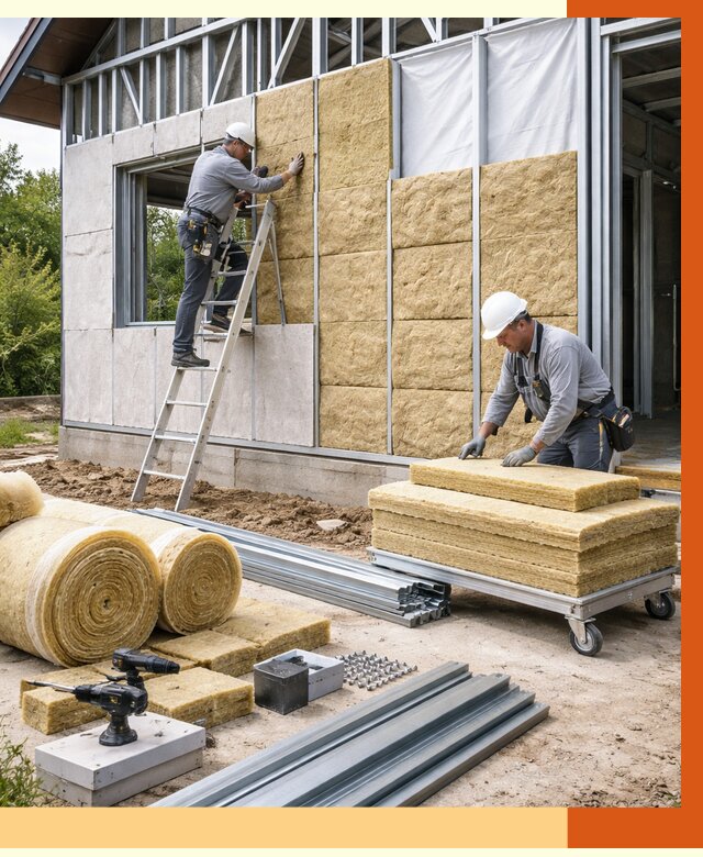 Утепление дома из ЛСТК в Арзамасе от 5648 руб./м² — профессионально | ТепломастерРзм