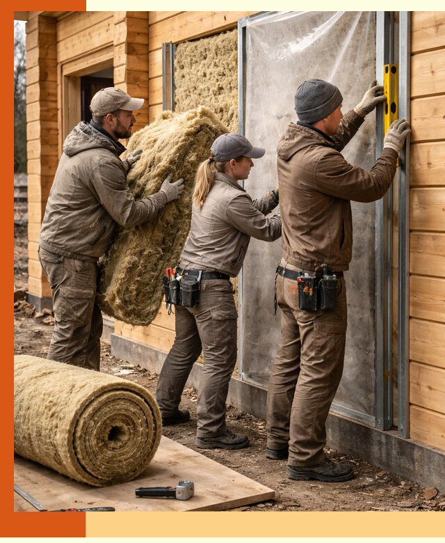 Утепление дома из двойного бруса в Арзамасе качественно и надёжно