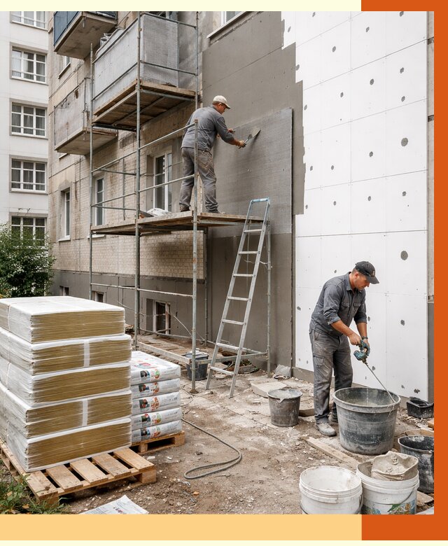 Утепление квартиры снаружи в Арзамасе от 6680 руб/м2 под ключ | ТепломастерРзм