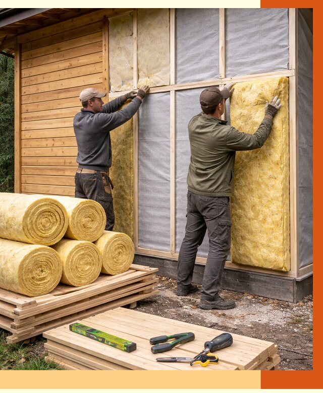 Утепление бани снаружи в Арзамасе от 92319 руб. под ключ | ТепломастерРзм