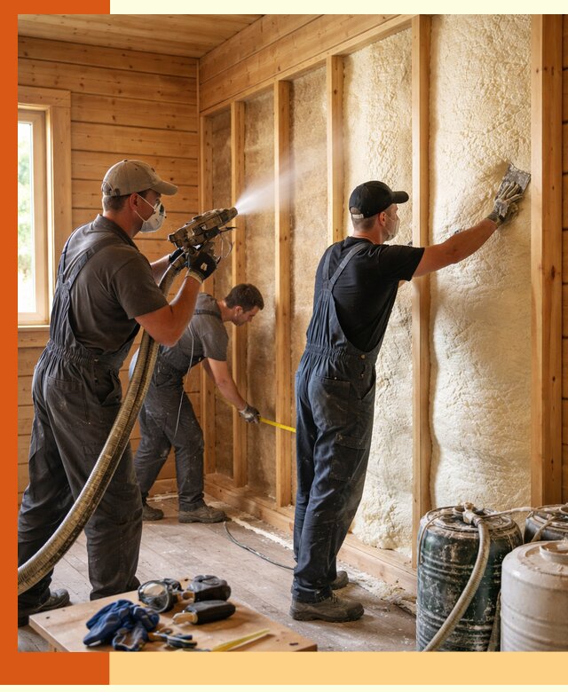 Утепление бани пенополиуретаном (ППУ) в Арзамасе