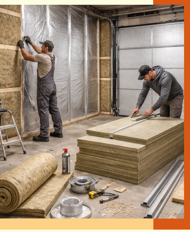 Утепление гаража в Арзамасе от 4887 руб/м2 — комплексное утепление ворот и стен | ТепломастерРзм