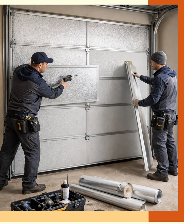 Утепление гаражных ворот в Арзамасе от 8526 руб/м2 — надежно и быстро | ТепломастерРзм