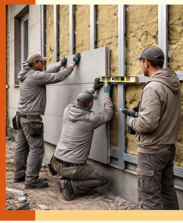 Утепление вентилируемого фасада под ключ в Арзамасе