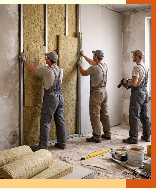 Утепление стен изнутри в Арзамасе от 2444 руб/м² под ключ | ТепломастерРзм