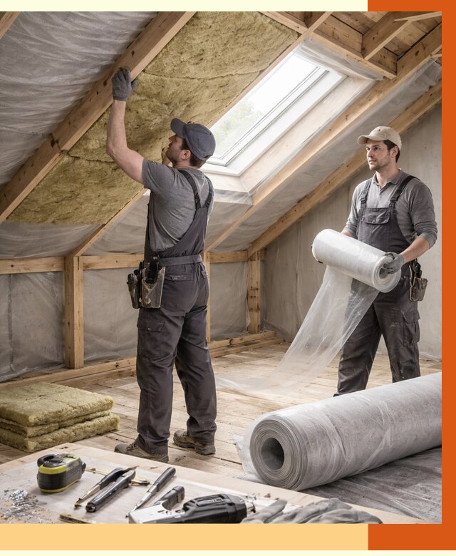 Утепление крыши изнутри мансарды в Арзамасе от 4562 руб./м² | ТепломастерРзм