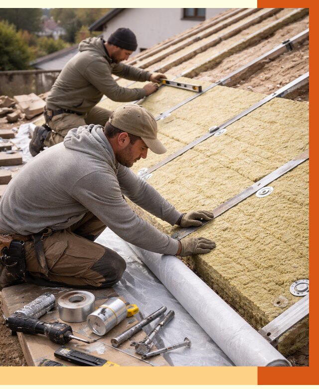 Утепление крыши снаружи в Арзамасе под ключ от 1303 руб./м2 | ТепломастерРзм