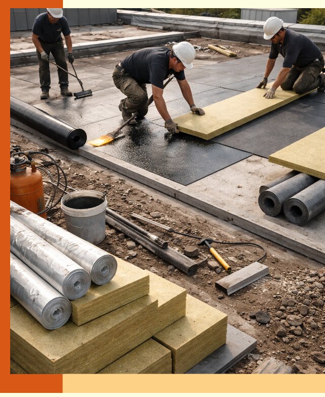 Утепление плоской крыши в Арзамасе — надежная теплоизоляция и герметизация