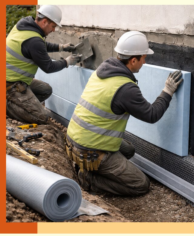 Утепление фундамента снаружи в Арзамасе — профессиональная теплоизоляция