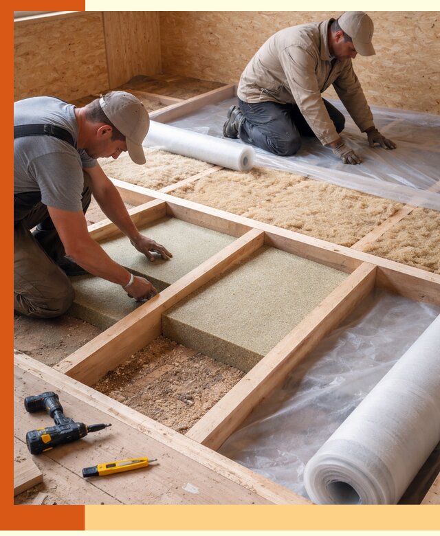 Профессиональное утепление деревянного пола в Арзамасе