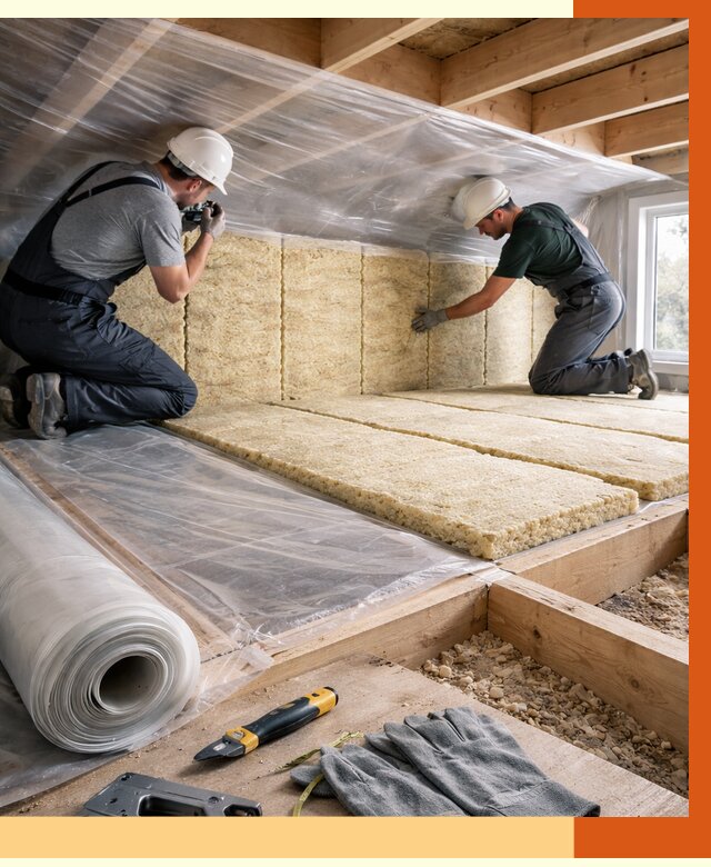 Утепление перекрытий в Арзамасе от 3095 руб/м2 — утепление межэтажных и чердачных | ТепломастерРзм