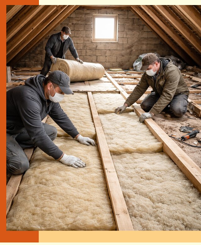 Утепление чердака в Арзамасе — профессиональная теплоизоляция кровли