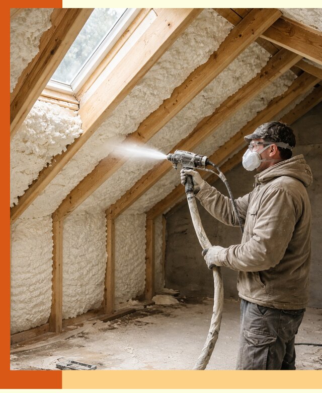 Утепление мансарды ППУ в Арзамасе быстро и надежно