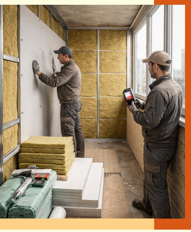 Утепление балкона в Арзамасе от 4887 руб. под ключ | ТепломастерРзм