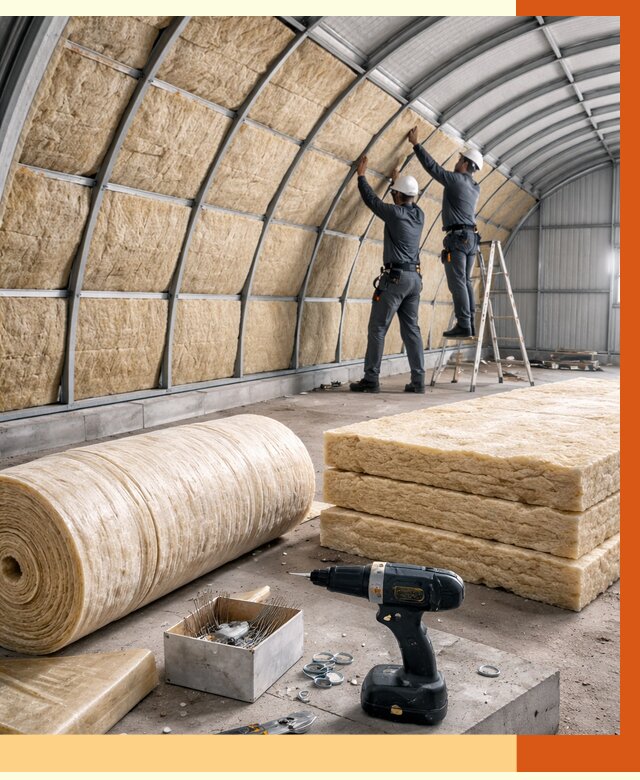 Утепление арочного ангара в Арзамасе от 3476 руб./м2 под ключ | ТепломастерРзм