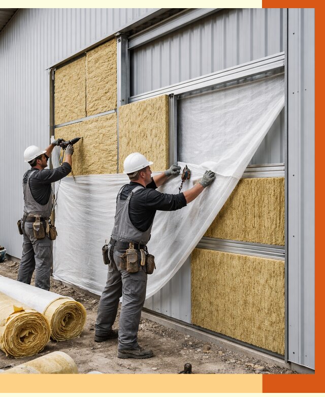 Утепление металлического склада в Арзамасе от 4887 руб/м2 — комплексное утепление под ключ | ТепломастерРзм