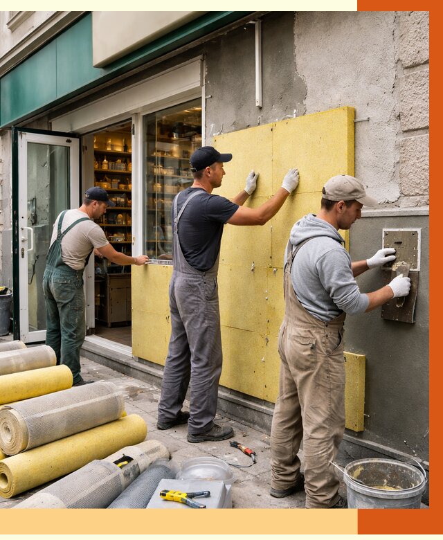 Утепление магазина в Арзамасе от 4887 руб/м2 — цена, стены и снаружи | ТепломастерРзм