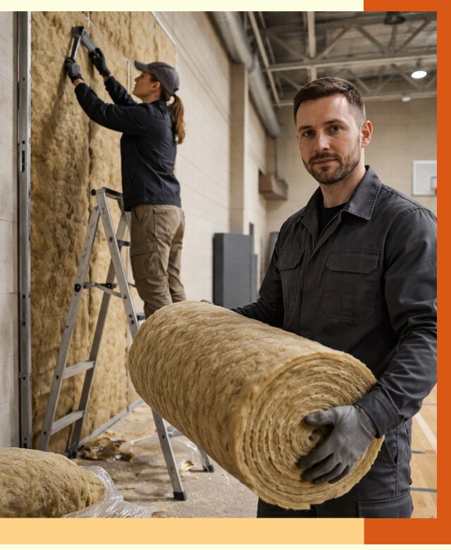 Утепление спортзала в Арзамасе от 8146 руб/м2 — комплексное утепление под ключ | ТепломастерРзм