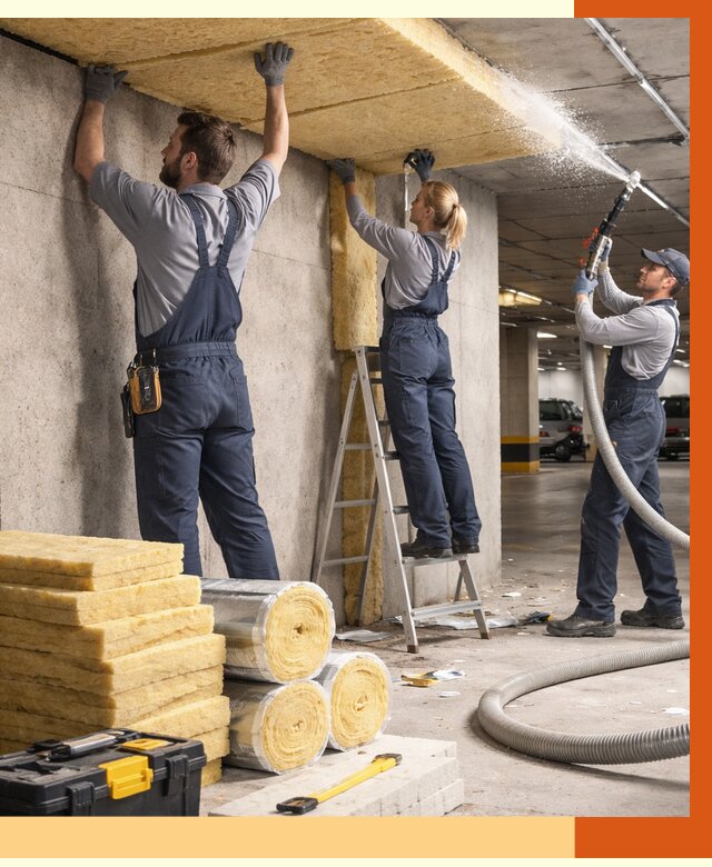 Утепление паркинга в Арзамасе от 7385 руб./м2 — работы под ключ | ТепломастерРзм