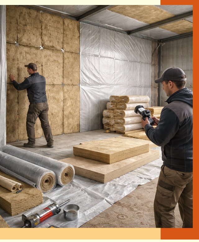 Утепление теплого склада в Арзамасе под ключ от 12490 руб/м² | ТепломастерРзм