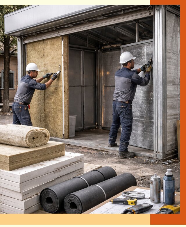 Утепление павильона шаурма в Арзамасе под ключ от 1303 руб. за м² | ТепломастерРзм