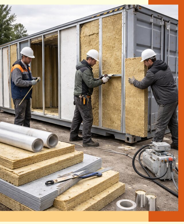 Утепление морского контейнера в Арзамасе от 4073 руб. под ключ | ТепломастерРзм