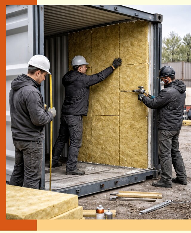Утепление морского контейнера в Арзамасе: надежная теплоизоляция и защита