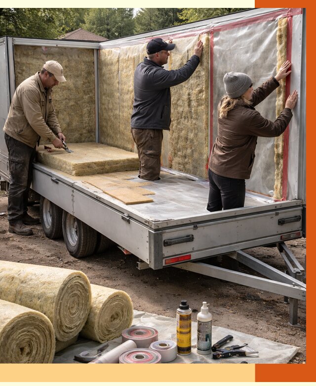 Утепление прицепа в Арзамасе под ключ от 13576 руб. — комплекс от ТепломастерРзм