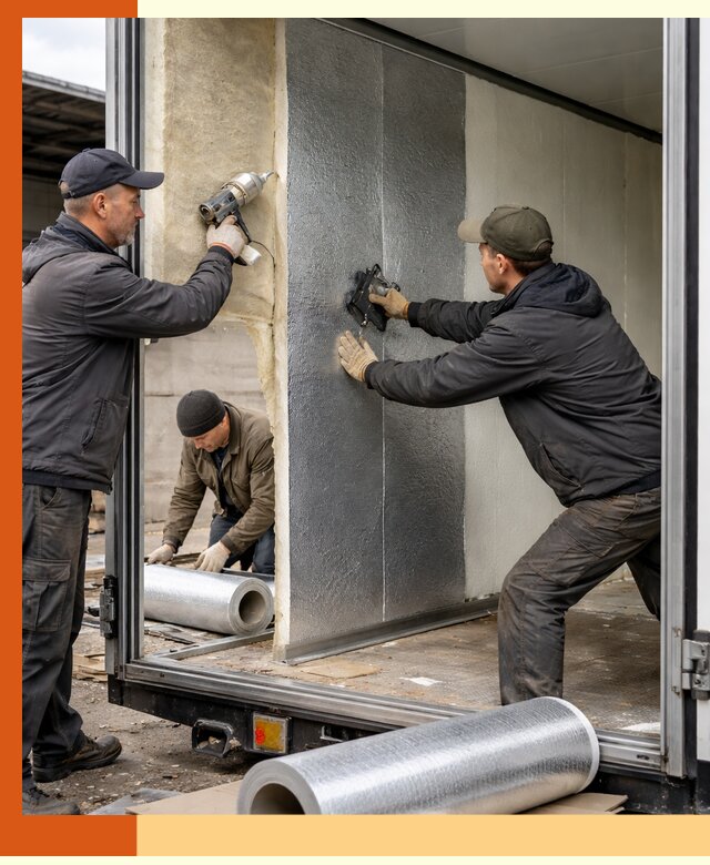 Утепление холодильного кузова в Арзамасе — монтаж и теплоизоляция