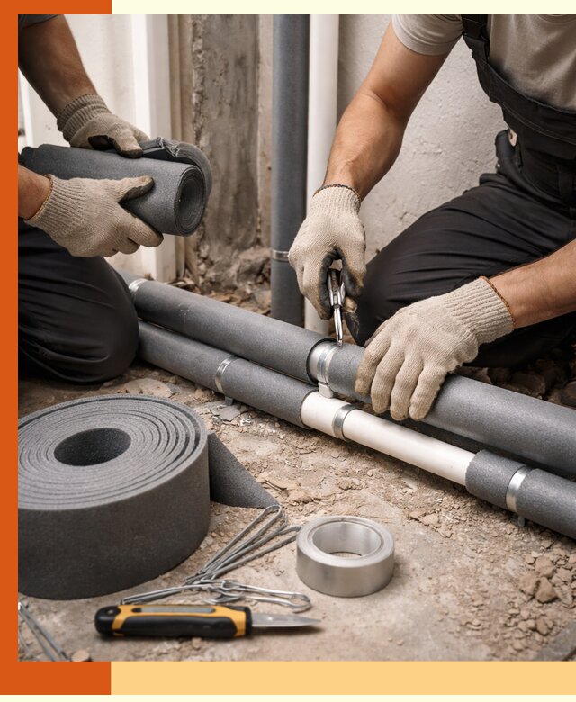 Утепление труб водоснабжения в Арзамасе — монтаж и защита сети