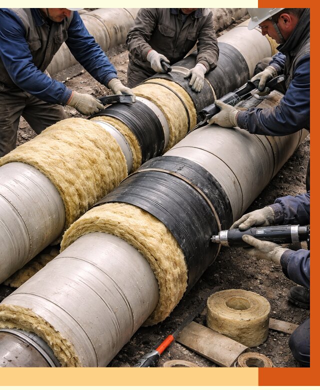 Утепление трубопровода в Арзамасе под ключ от 2009 руб. — надежно и выгодно | ТепломастерРзм