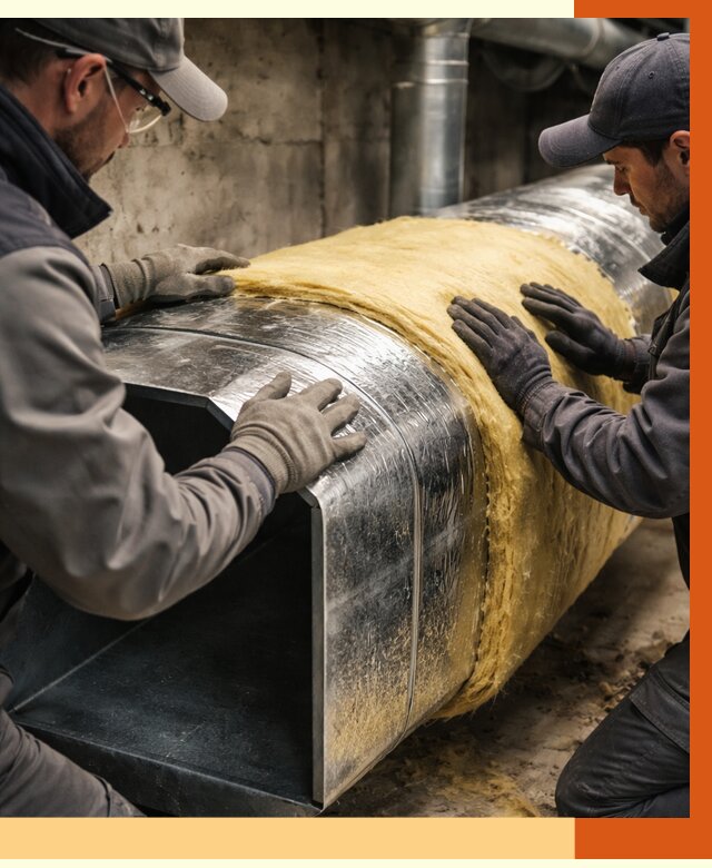 Утепление воздуховодов в Арзамасе от 4562 руб. — теплоизоляция вентиляции | ТепломастерРзм