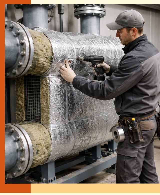 Утепление теплообменника в Арзамасе — профессиональная теплоизоляция оборудования