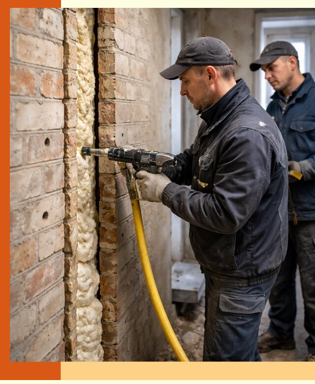 Межстеновое утепление пенополиуретаном в Арзамасе