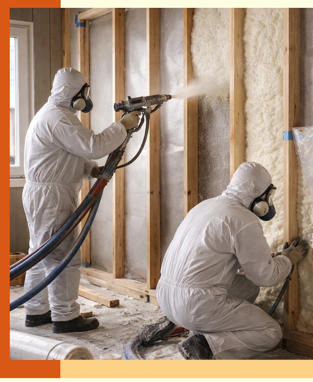 Утепление каркасной стены ППУ в Арзамасе для домов и коттеджей