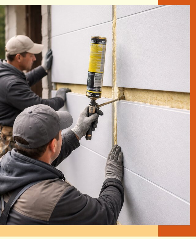 Утепление сэндвич панелей ППУ в Арзамасе от 4562 руб. за м2 | ТепломастерРзм