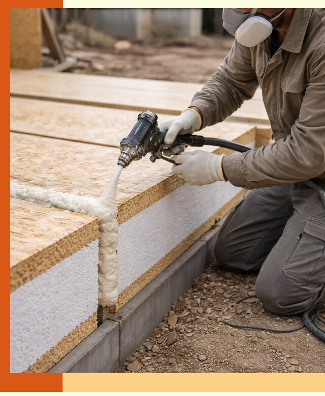 Утепление СИП-панелей пенополиуретаном (ППУ) в Арзамасе