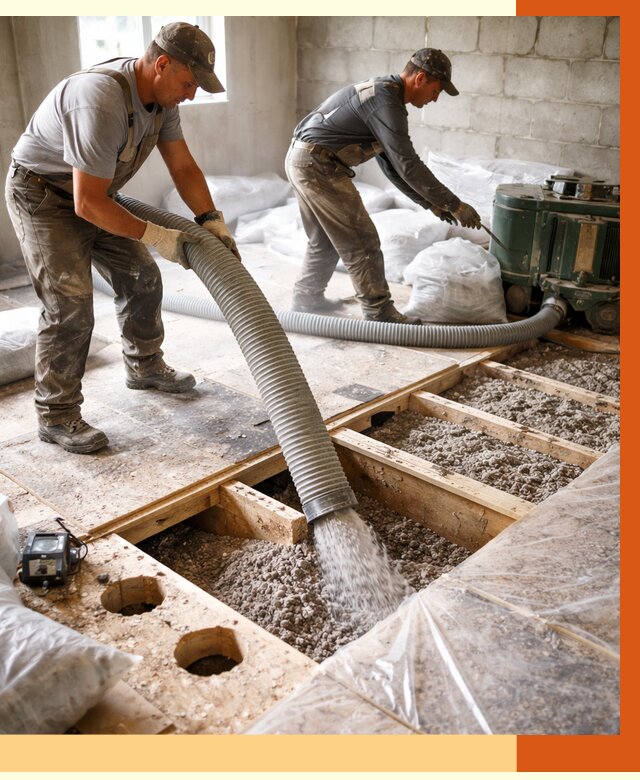 Заполнение пустот перекрытий в Арзамасе от 4887 руб. под ключ | ТепломастерРзм