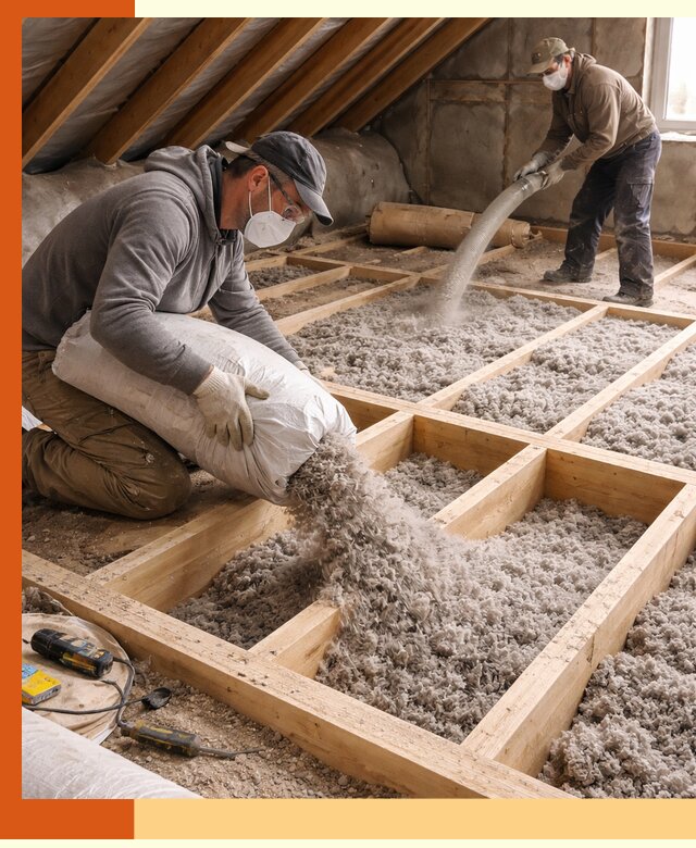 Заполнение полостей чердачного перекрытия в Арзамасе качественно и надёжно