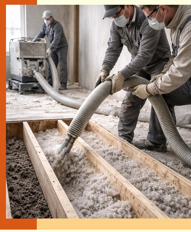 Заполнение полостей межэтажного перекрытия в Арзамасе эффективно и герметично