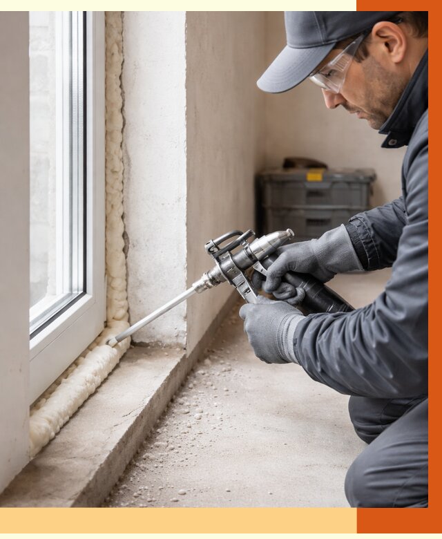 Герметизация стыков ППУ в Арзамасе от 1792 руб. за м2 — утепление примыканий под ключ | ТепломастерРзм