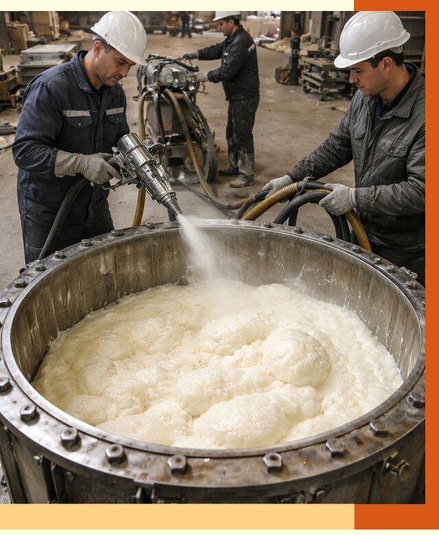 Заливка ППУ в емкости в Арзамасе от 7874 руб. — утепление емкости под ключ | ТепломастерРзм